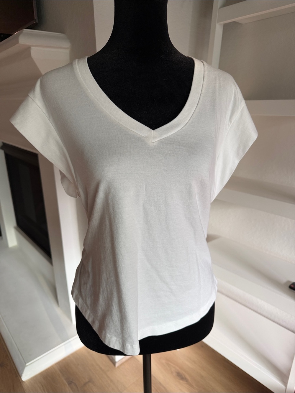 7 for all Mankind V-Neck Short Sleeve Tee - White